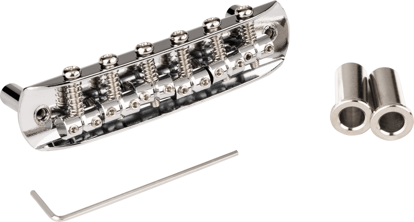 Mustang Fully-Adjustable Guitar Bridge, Chrome