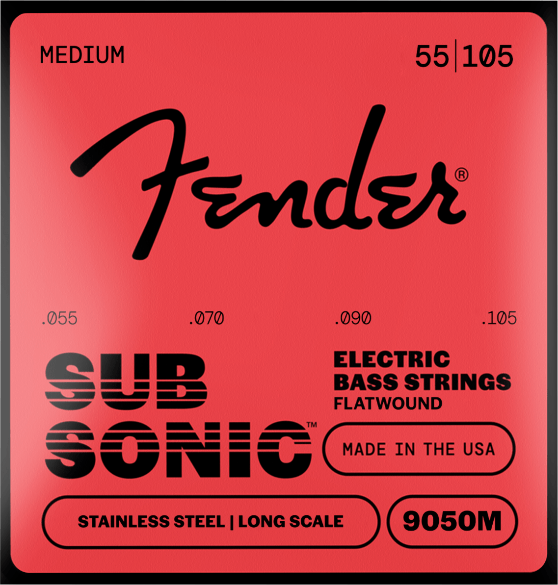 SubSonic™ 9050 Flatwound Stainless Steel Bass Strings