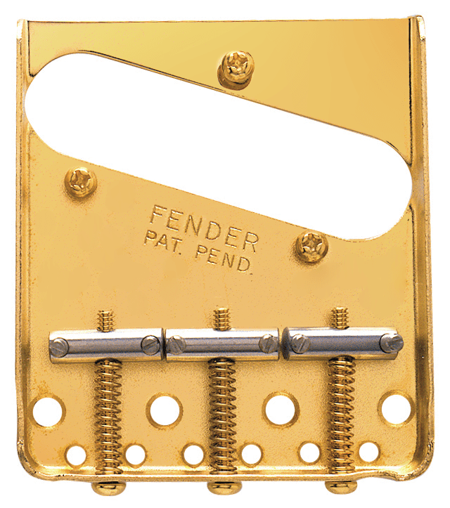 3-Saddle American Vintage Telecaster® Bridge Assembly (Gold)