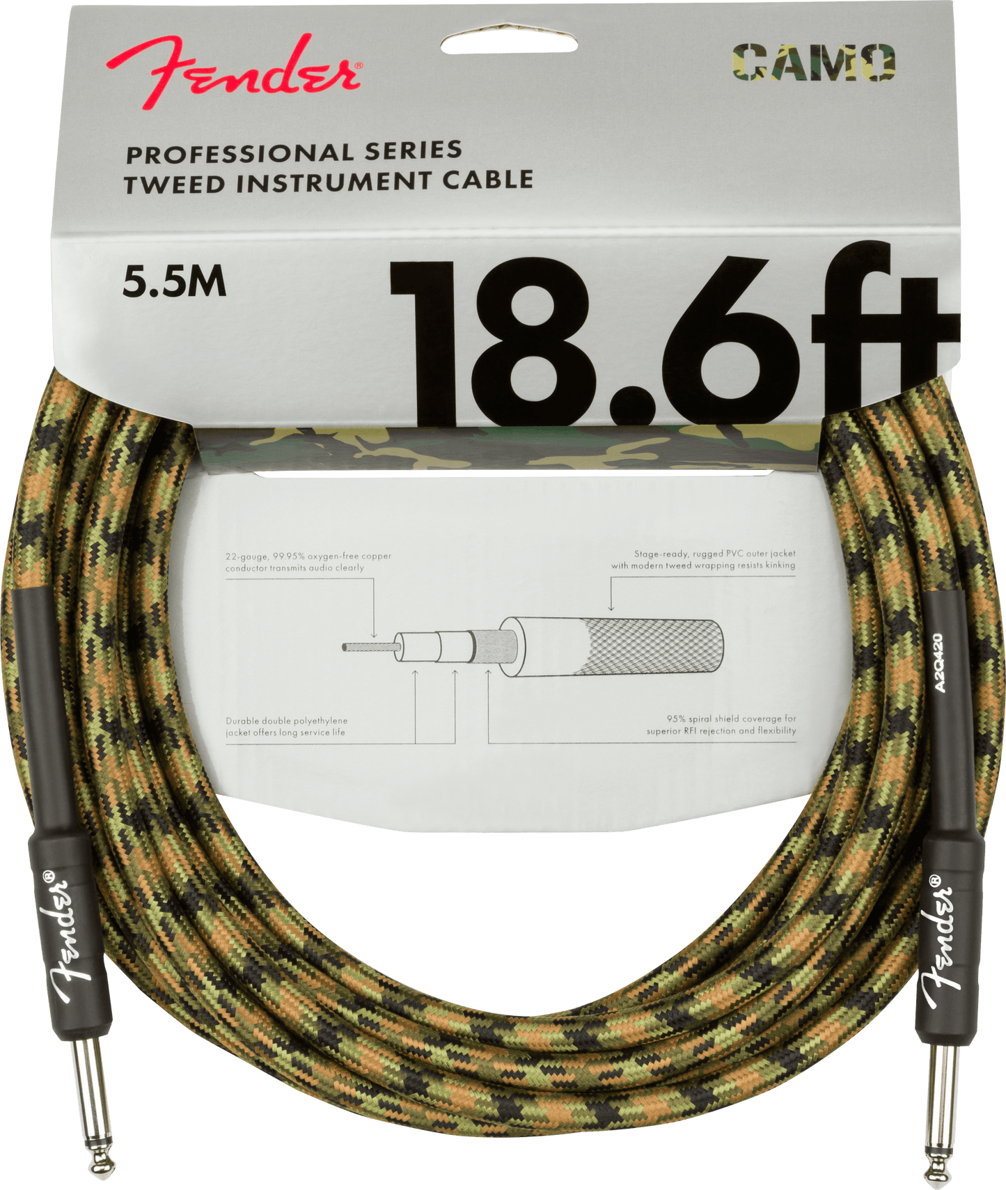 Professional Series Camo Instrument Cables