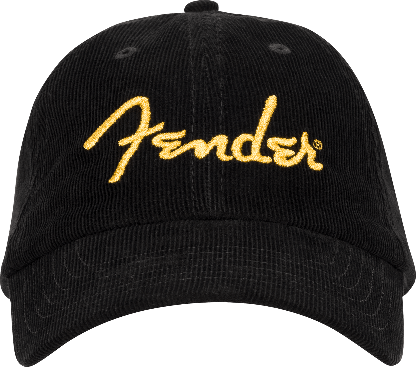 Fender® Gold Spaghetti Logo Corduroy Baseball Hat