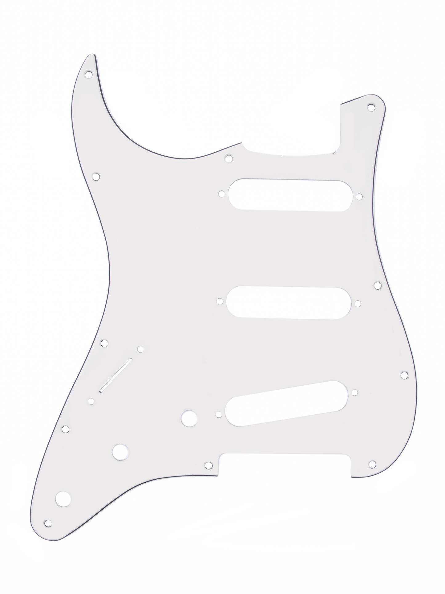 11-Hole Modern Stratocaster® Left Hand S/S/S Pickguards