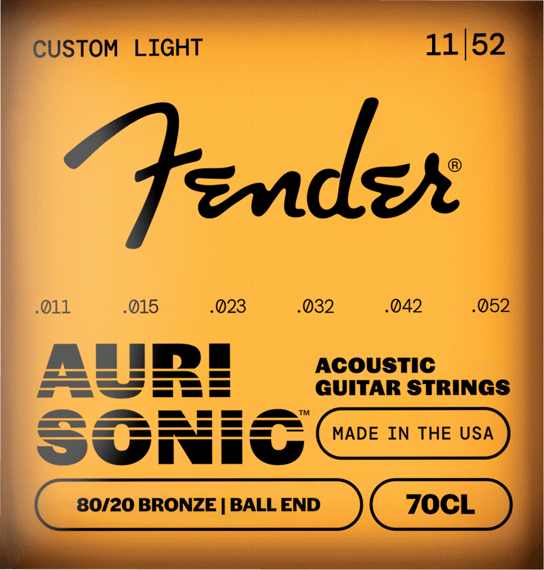 AuriSonic™ 70 80/20 Bronze Acoustic Guitar Strings