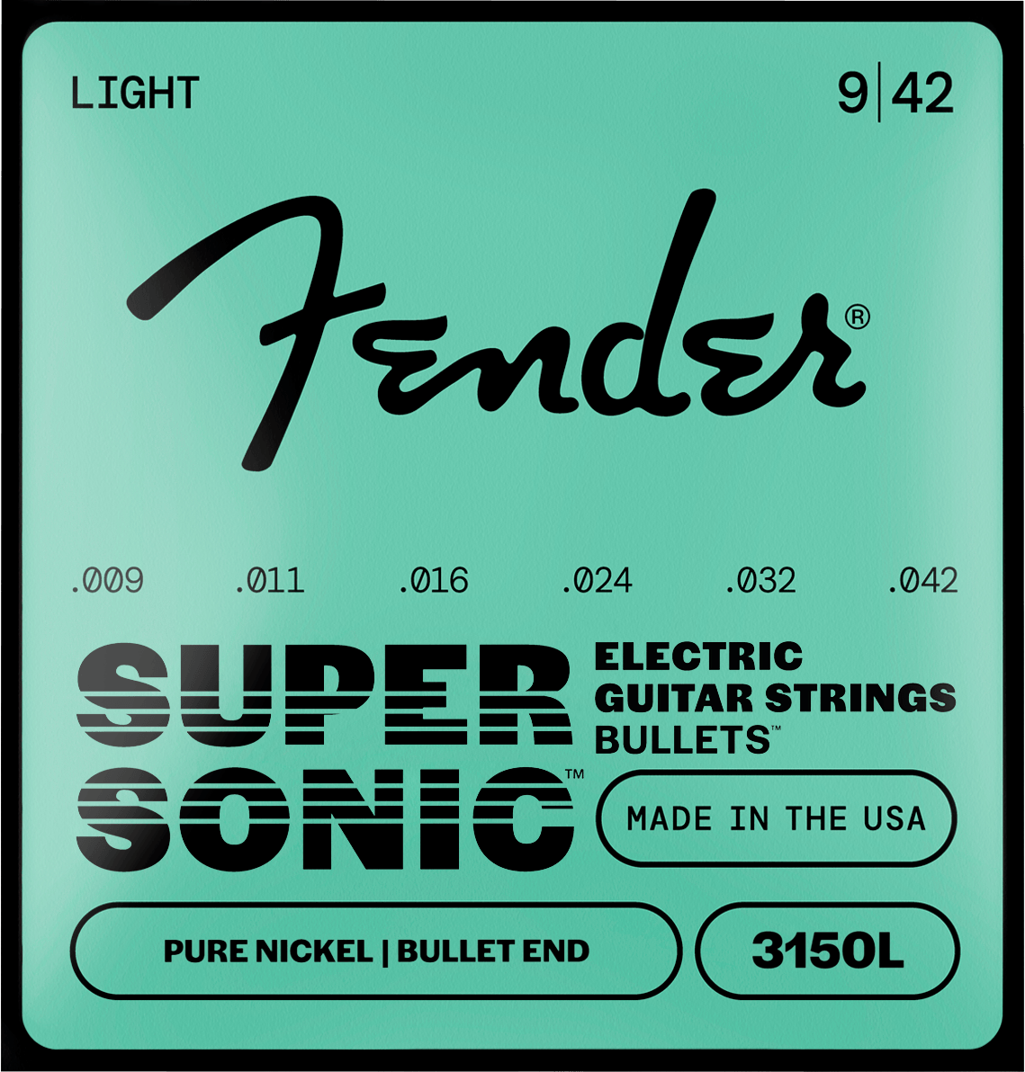 SuperSonic™ Bullets™ 3150 Pure Nickel Guitar Strings
