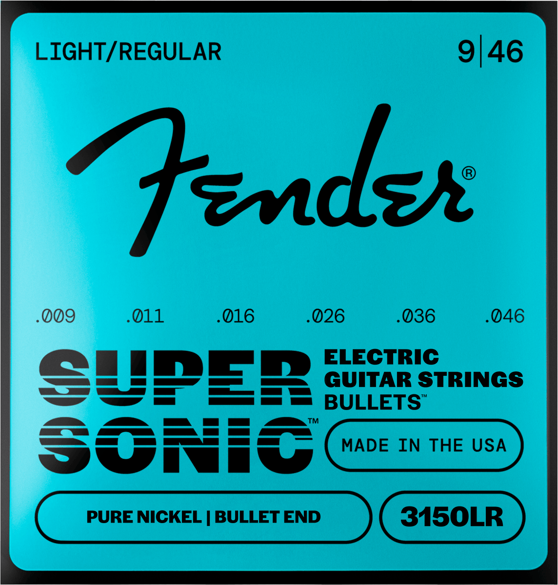 SuperSonic™ Bullets™ 3150 Pure Nickel Guitar Strings