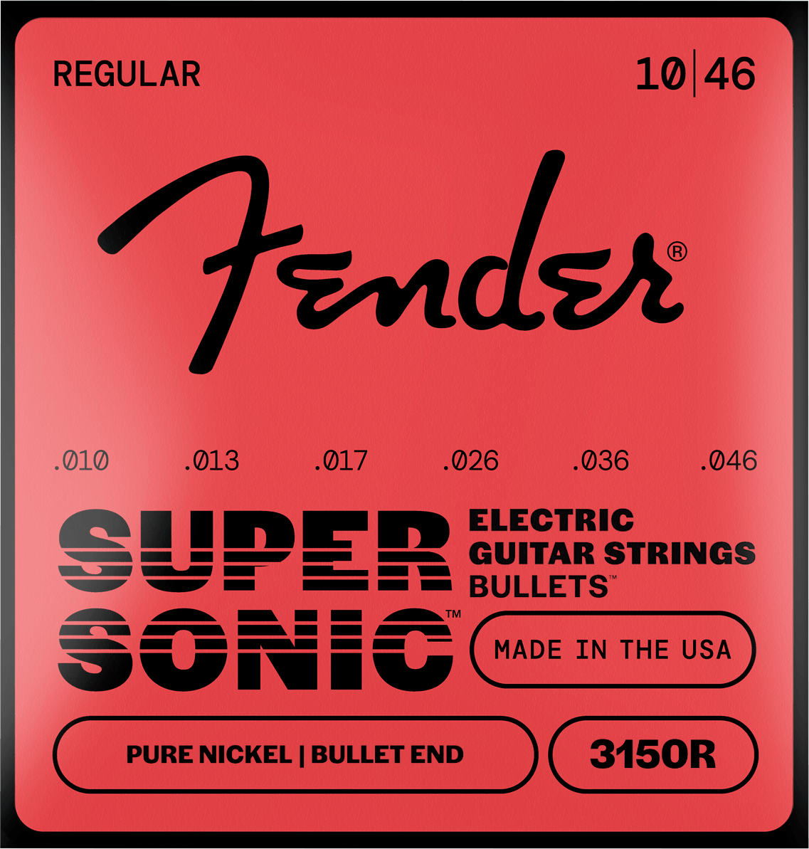SuperSonic™ Bullets™ 3150 Pure Nickel Guitar Strings