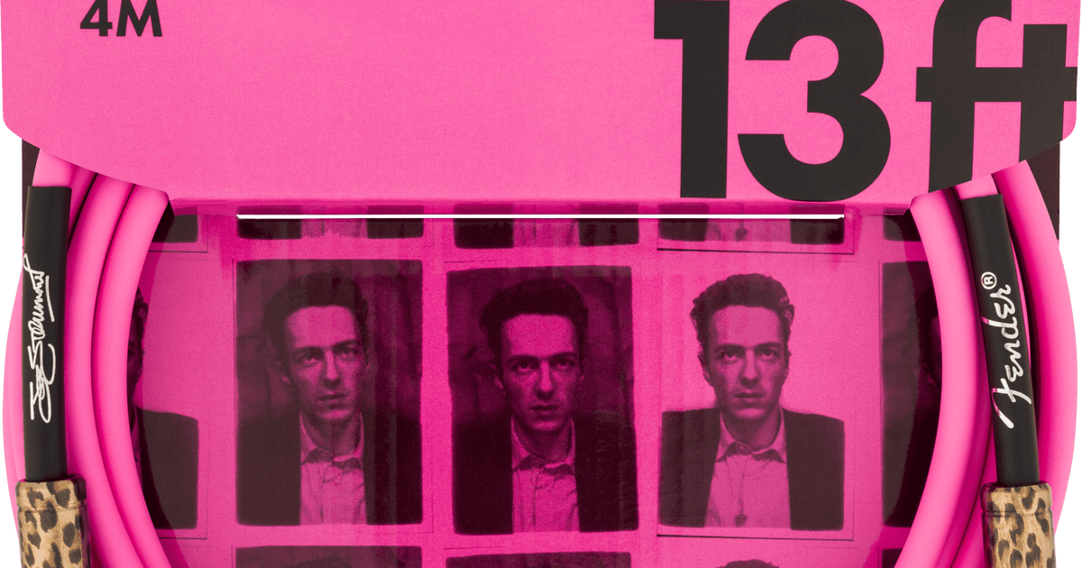 Joe Strummer 13' Instrument Cable, Pink Leopard – Fender