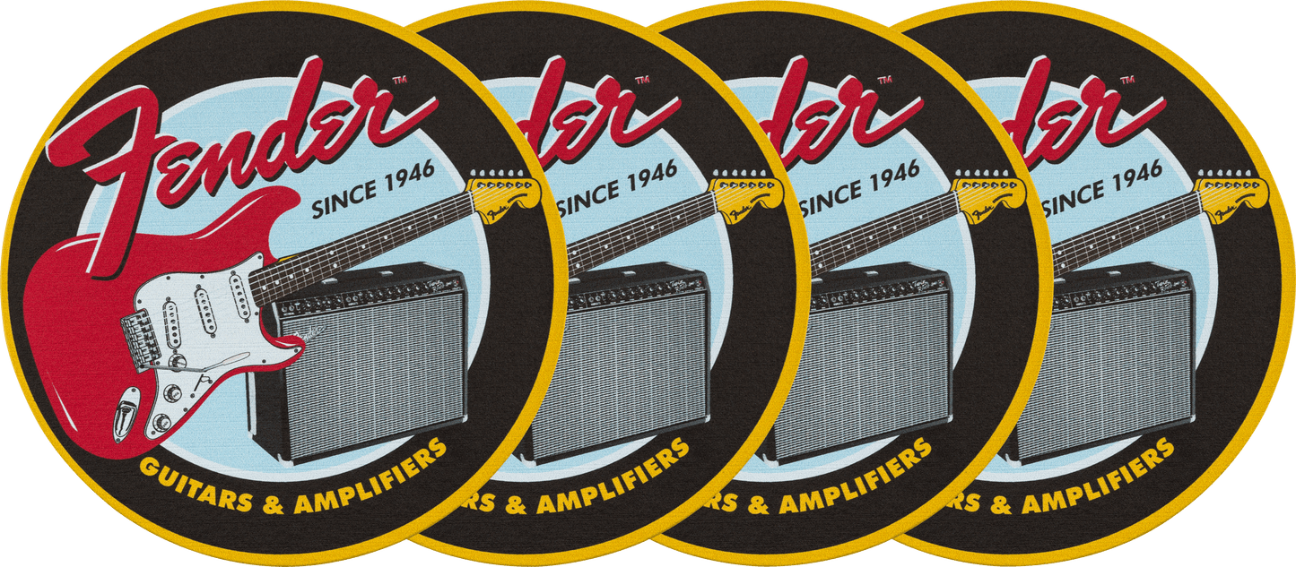 Fender™ 1946 Guitars & Amps Coaster Set