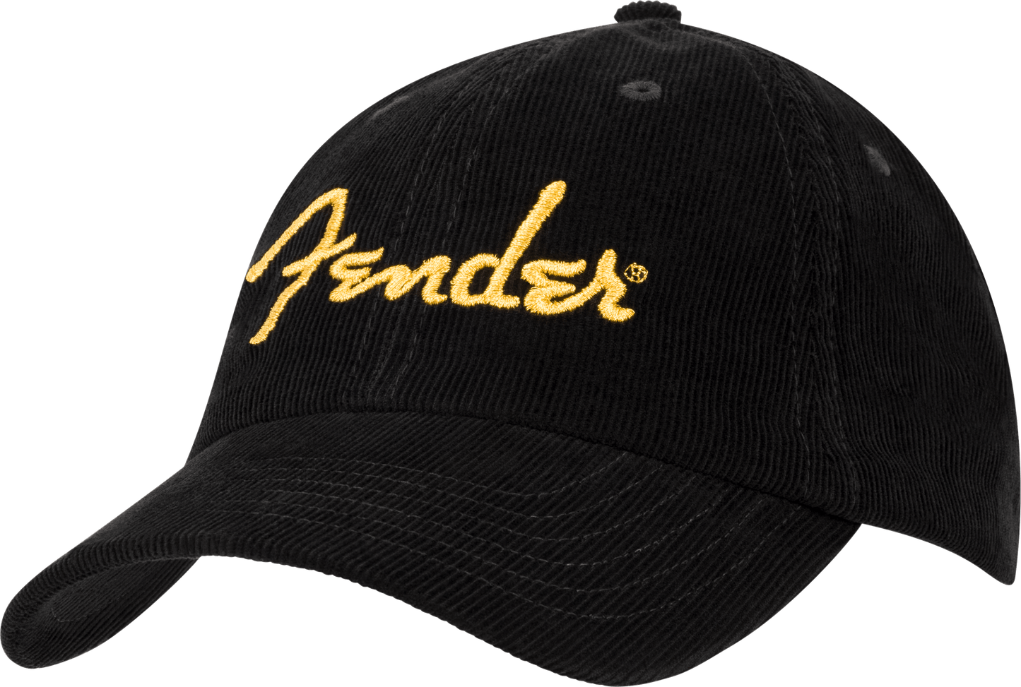 Fender® Gold Spaghetti Logo Corduroy Baseball Hat
