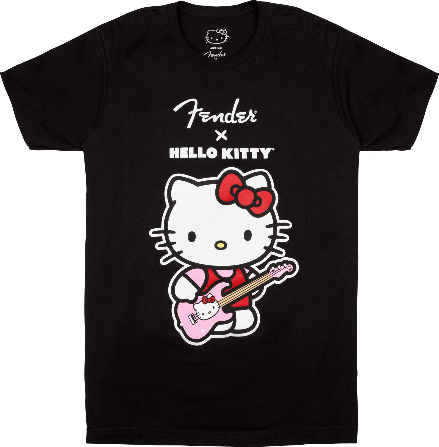 Fender® x Hello Kitty® Black Front Logo Tee